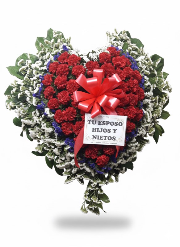 Corazón Rojo - Expresión solemne para despedidas familiares y homenajes