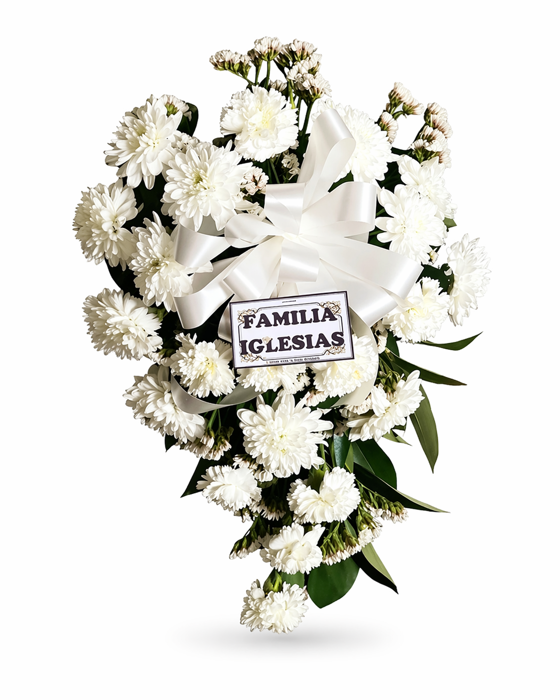 Cruz Esperanza Blanca - Ideal para velatorios y homenajes de fe